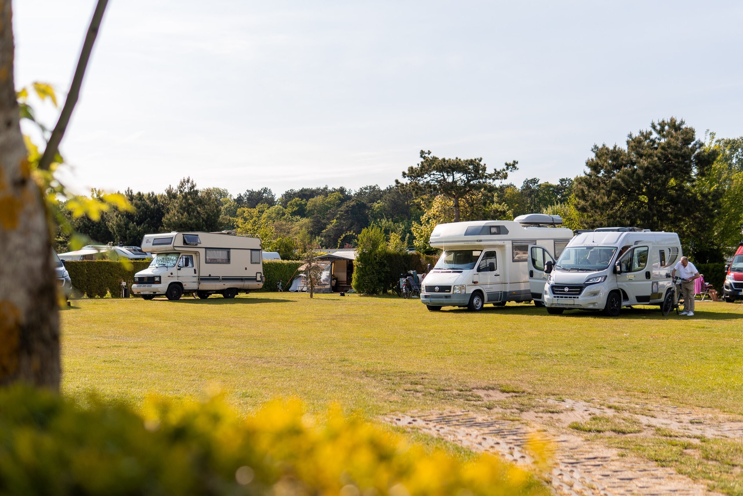 Camping near the sea