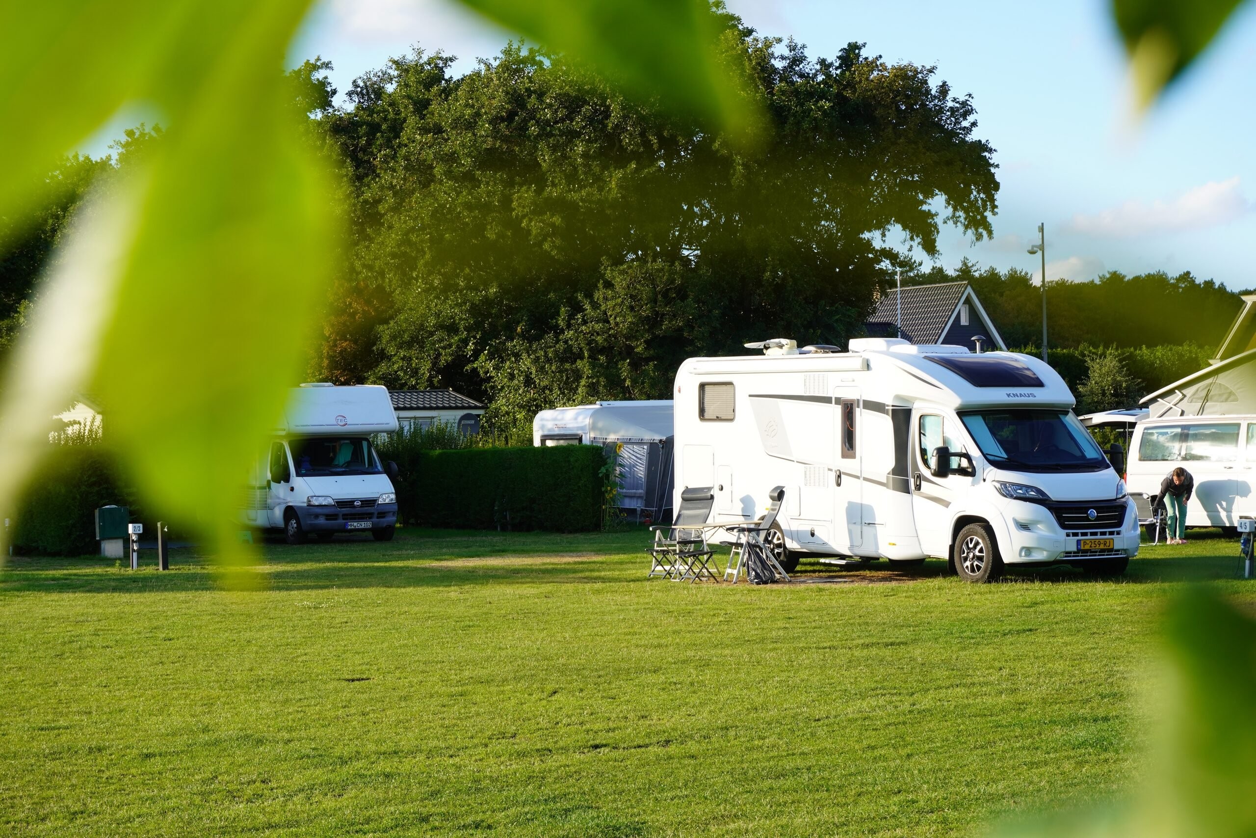 Camping near the sea